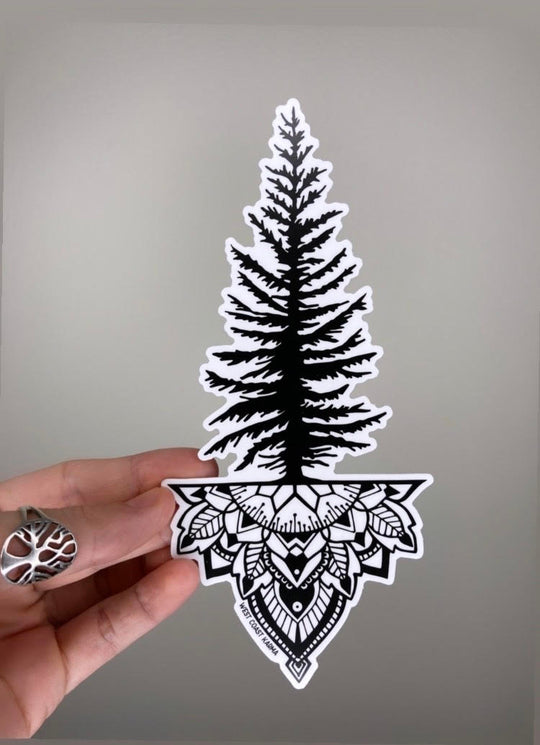 Tree Mandala Vinyl Sticker