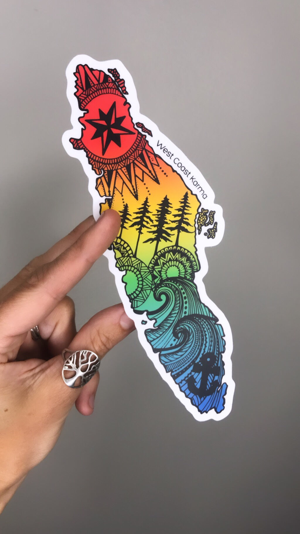 Vancouver Island Rainbow Sticker