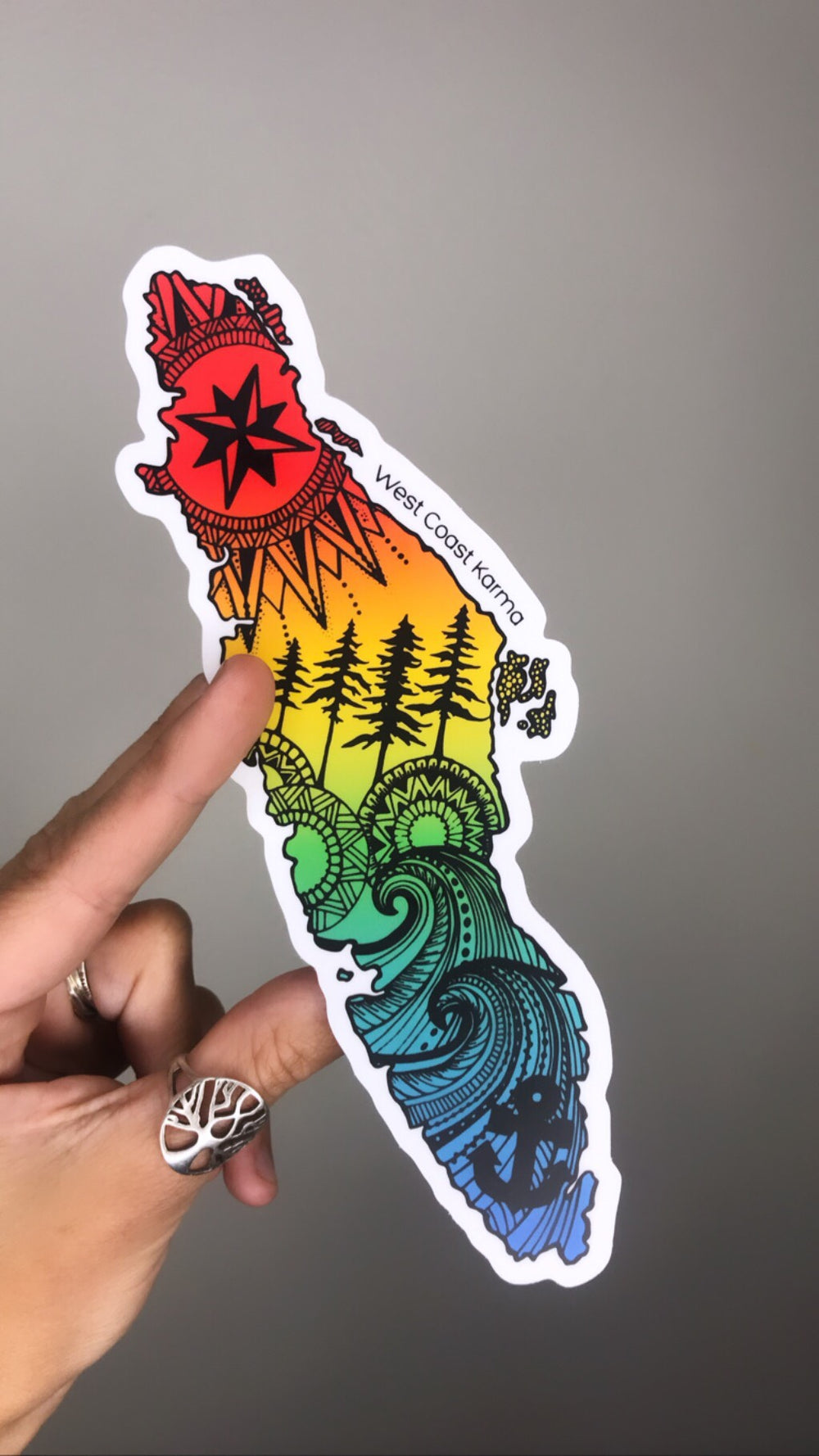 Vancouver Island Rainbow Sticker