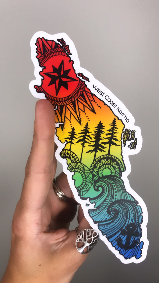 Vancouver Island Rainbow Sticker
