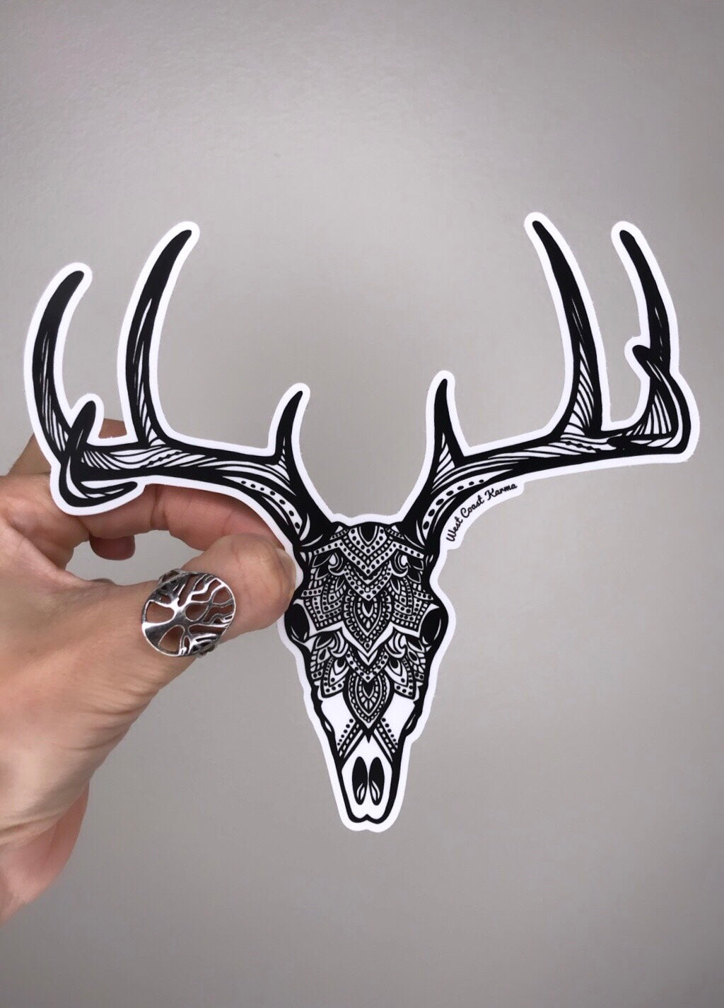 Deer Skull Sticker