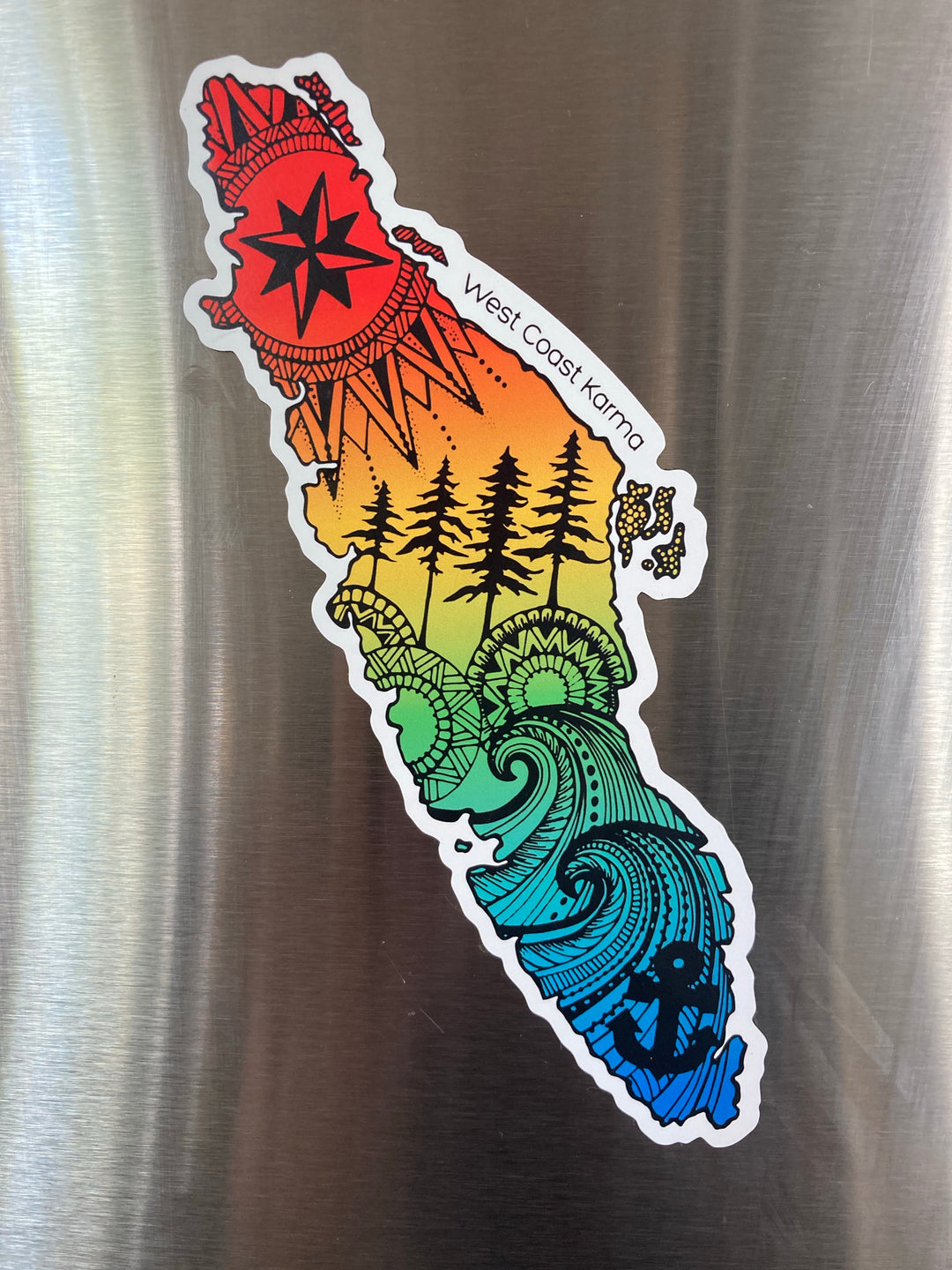 Rainbow Vancouver Island Magnet