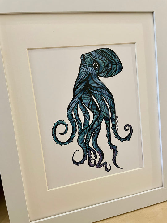 Colourful Octopus Art Print