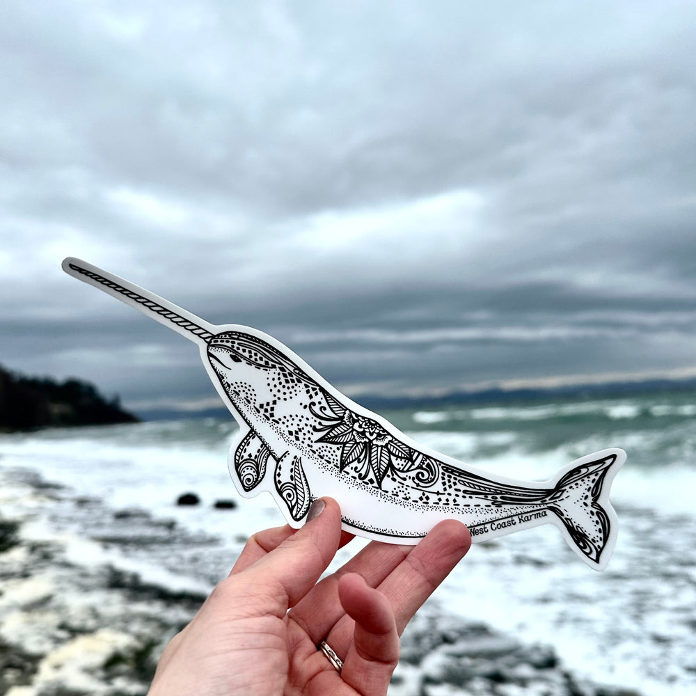 Narwhal Vinyl Sticker