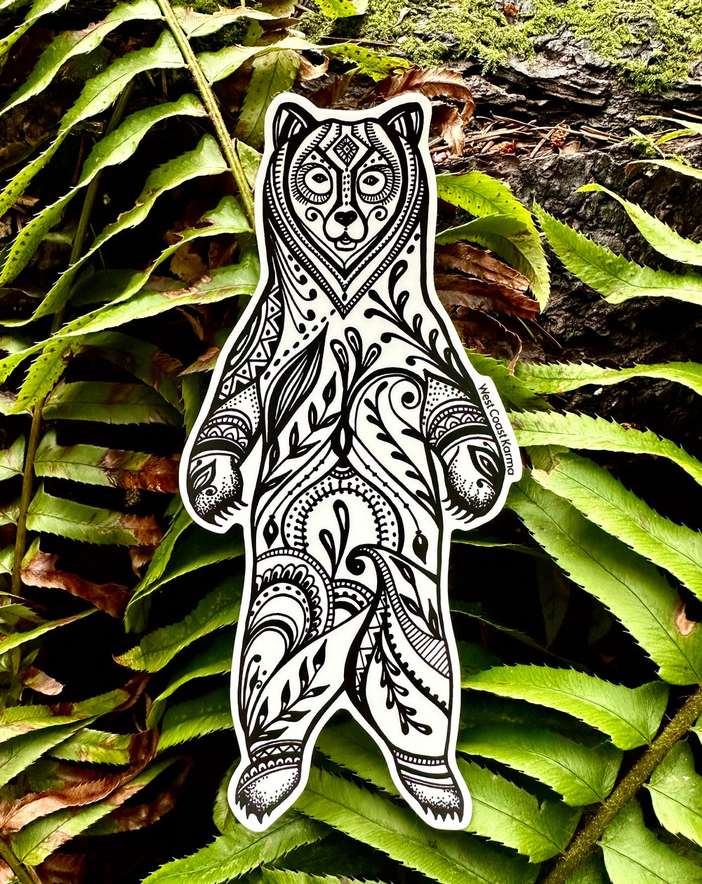 Standing Bear Vinyl Sticker