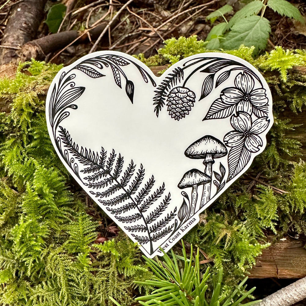 Heart Creation Vinyl Sticker