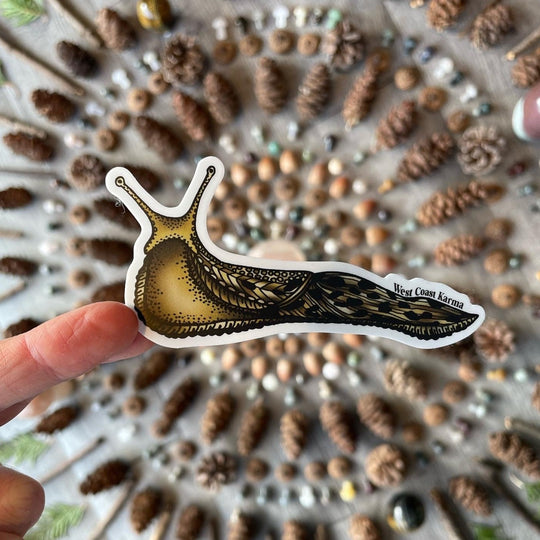 Colourful Banana Slug Sticker
