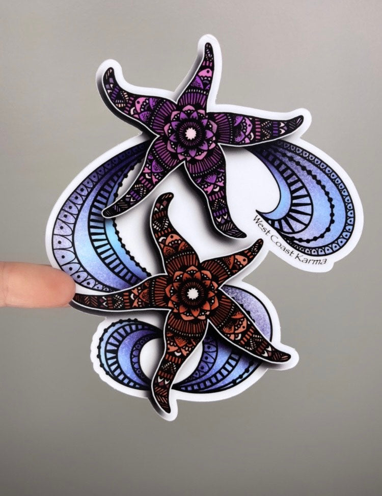 Coastal Starfish Sticker
