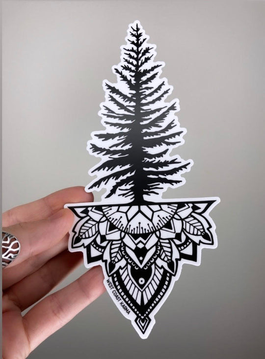 Tree Mandala Vinyl Sticker