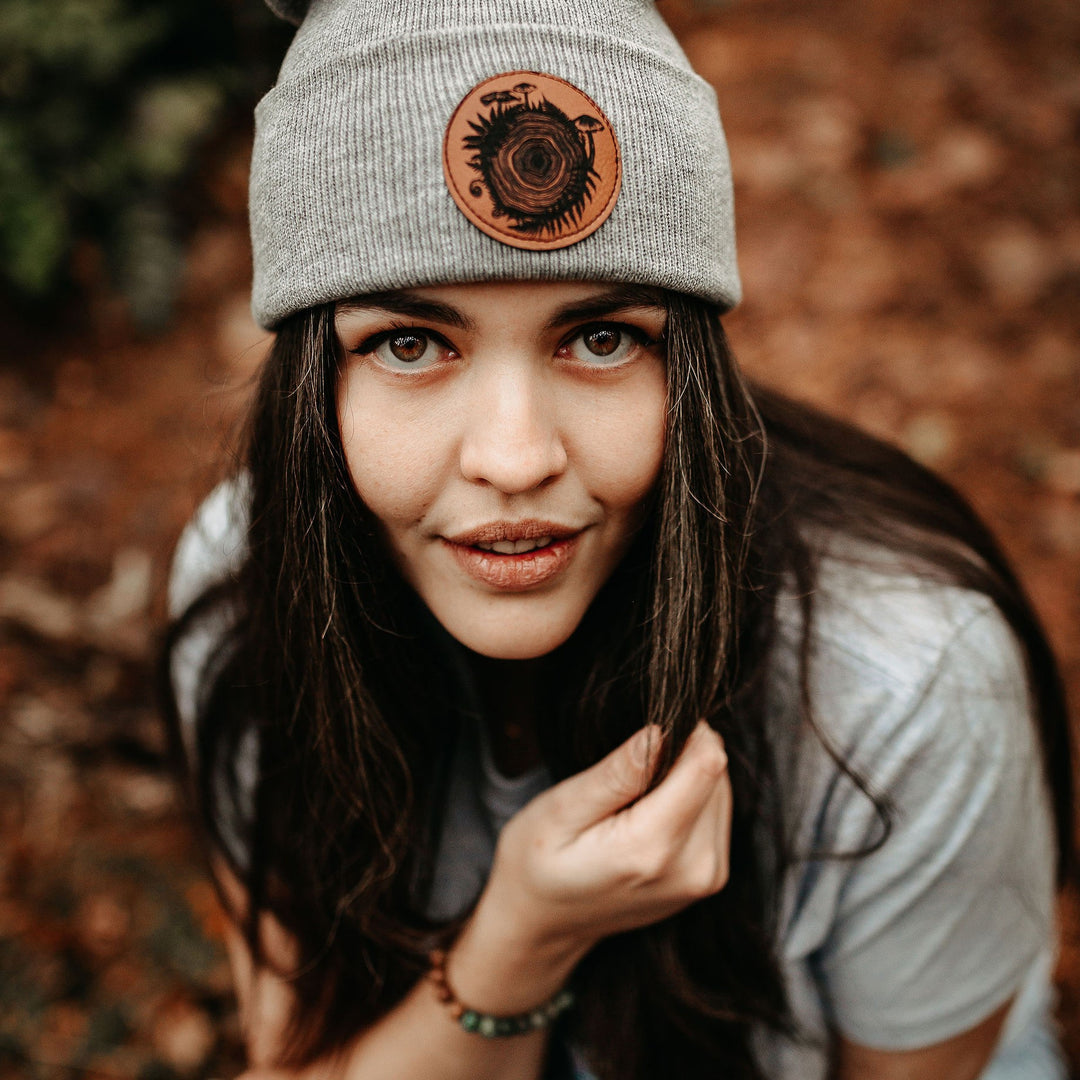 Mushroom Tree Round Toque in Grey